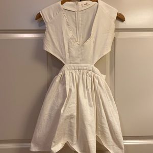 White LF cut out dress
